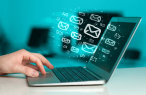 39219691 – concept of sending e-mails from your computer 39219691 – concept of sending e-mails from your computer