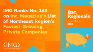 IMG No. 148 on Inc. Magazine’s List of the Northeast Region’s Fastest-Growing Private Companies