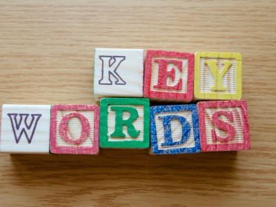 keywords concept illustrated as puzzle pieces