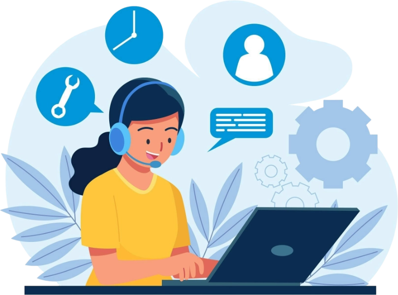 flat-customer-support-illustration A HubSpot to Salesforce Success Story