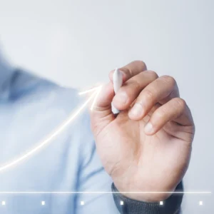 man-giving-graph-presentation-using-high-technology-digital-pen